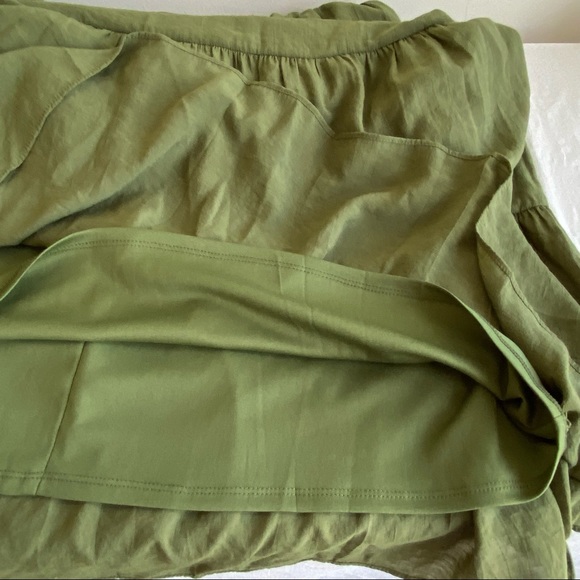 Taylor Olive Green Tiered Boho Dress - Picture 9 of 13